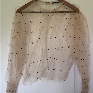Zara mesh blouse